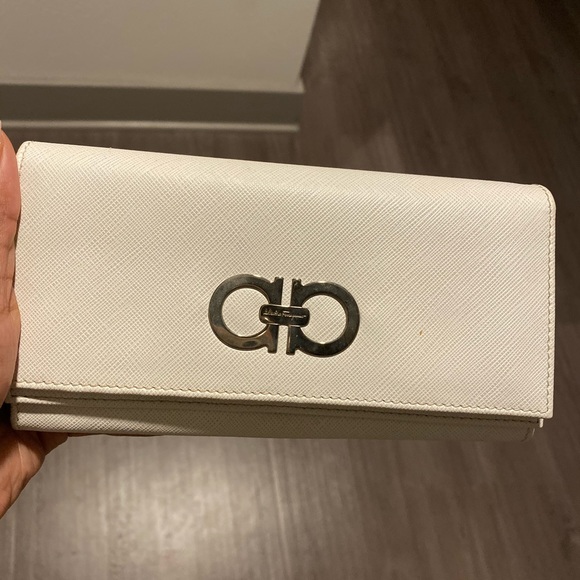 Salvatore Ferragamo Handbags - White Ferragamo Wallet